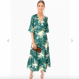 Tuckernuck Green Floral Ginger Dress Size Small